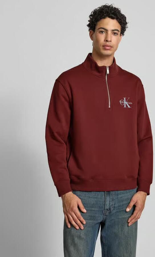 Calvin Klein Jeans Regular fit sweatshirt met logostitching model 'Terry' - Foto 2
