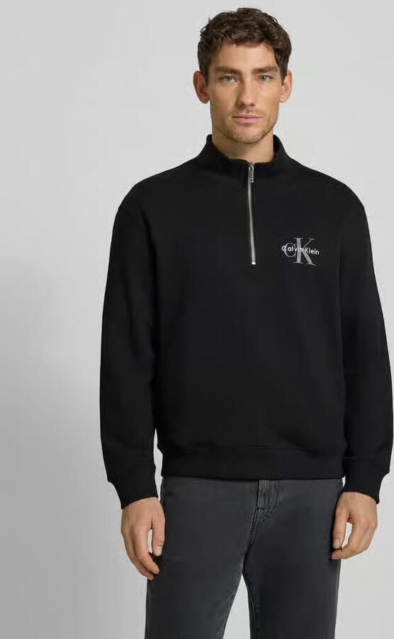 Calvin Klein Jeans Regular fit sweatshirt met logostitching model 'Terry' - Foto 4