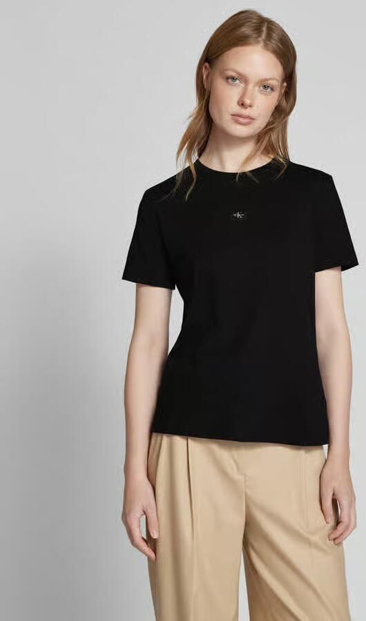 Calvin Klein Jeans Regular fit T-shirt met labelprint - Foto 2