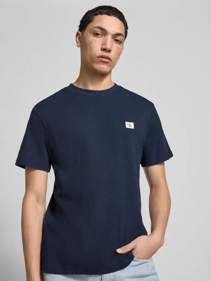 Calvin Klein Jeans Regular Fit T-shirt met logo-patch - Foto 2