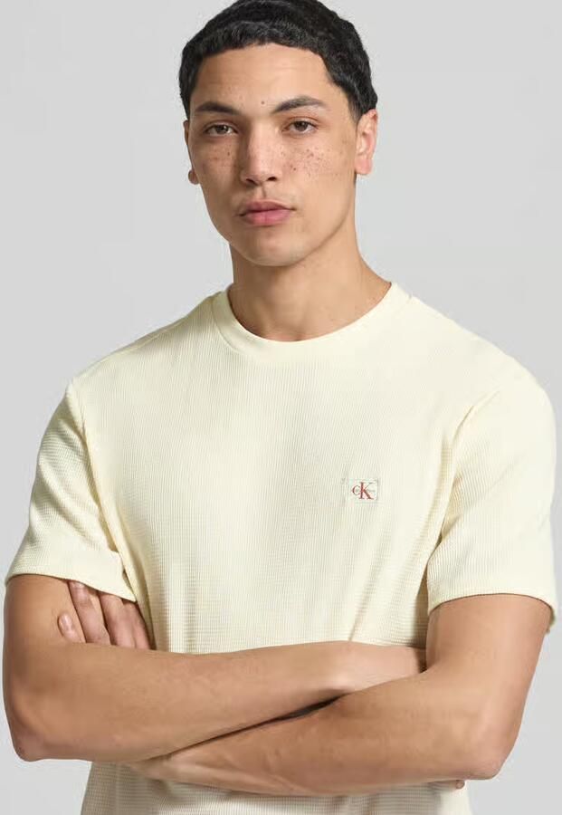 Calvin Klein Jeans Regular Fit T-shirt met logo-patch - Foto 2