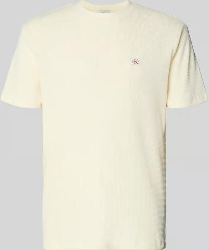 Calvin Klein Jeans Regular Fit T-shirt met logo-patch