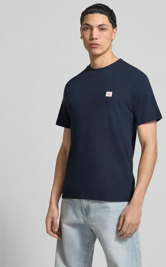 Calvin Klein Jeans Regular Fit T-shirt met logo-patch - Foto 4