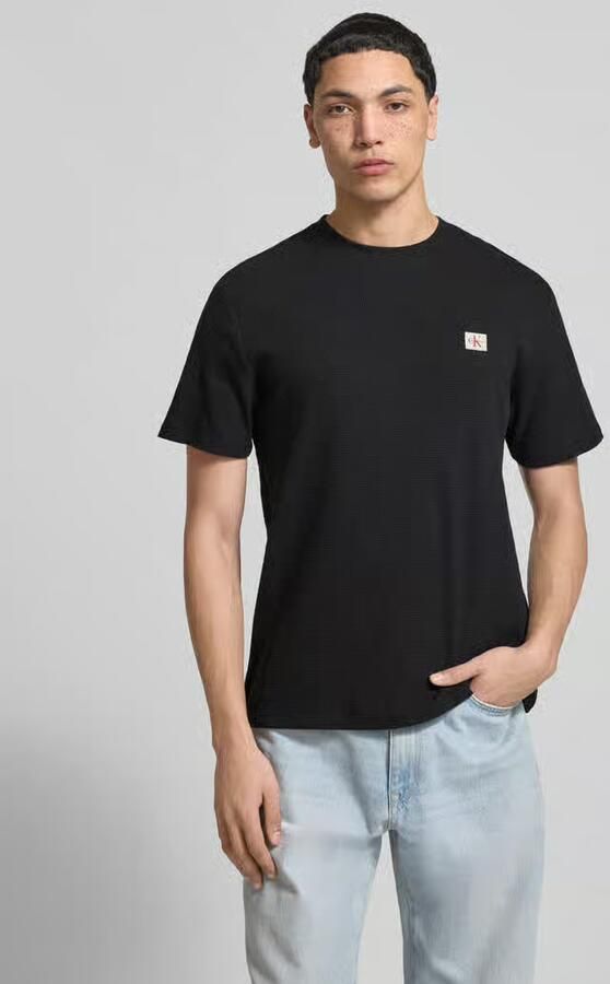 Calvin Klein Jeans T-shirt Korte Mouw SS WAFFLE BADGE CREWNK TEE - Foto 5