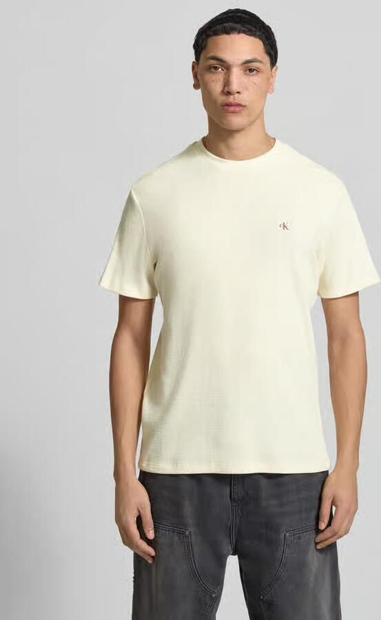 Calvin Klein Jeans Regular Fit T-shirt met logo-patch - Foto 5
