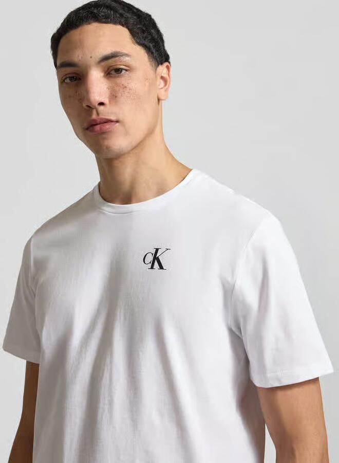 Calvin Klein Jeans Regular fit T-shirt met logoprint - Foto 2