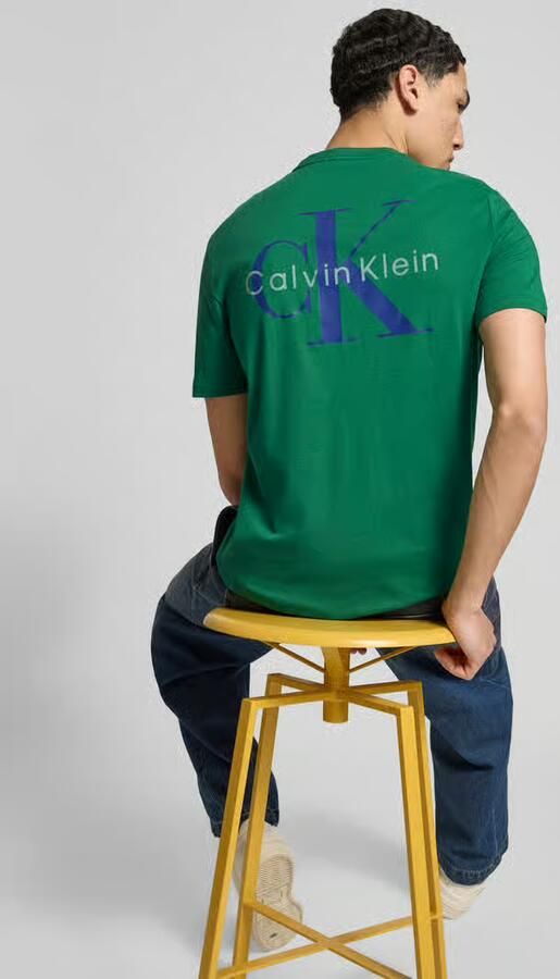 Calvin Klein Jeans Regular fit T-shirt met logoprint - Foto 2