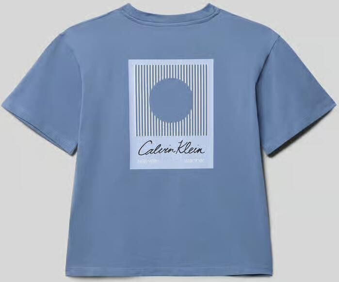 Calvin Klein Jeans Regular fit T-shirt met logoprint model 'Polaroid' - Foto 2