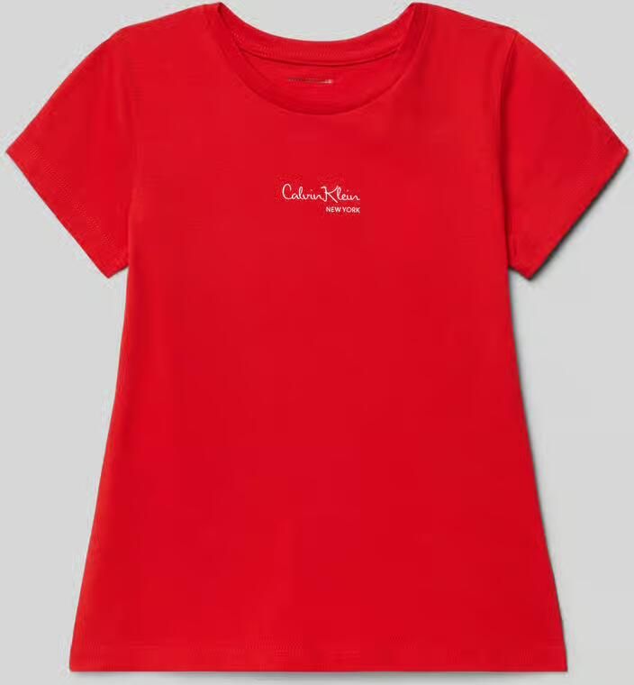 Calvin Klein Jeans Regular fit T-shirt met logoprint model 'Signature'