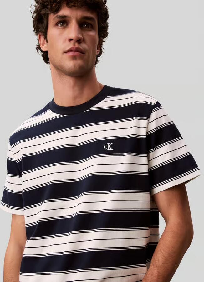 Calvin Klein Jeans regular fit T-shirt van katoenmix