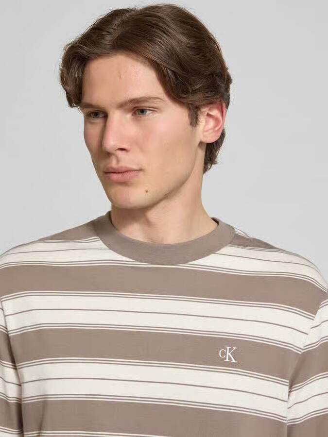 Calvin Klein Jeans regular fit T-shirt van katoenmix