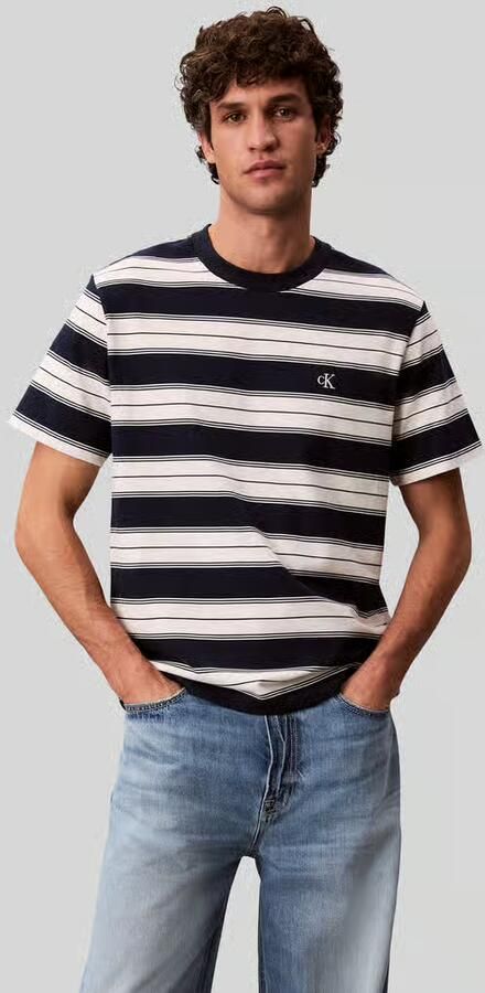 Calvin Klein Jeans regular fit T-shirt van katoenmix - Foto 3