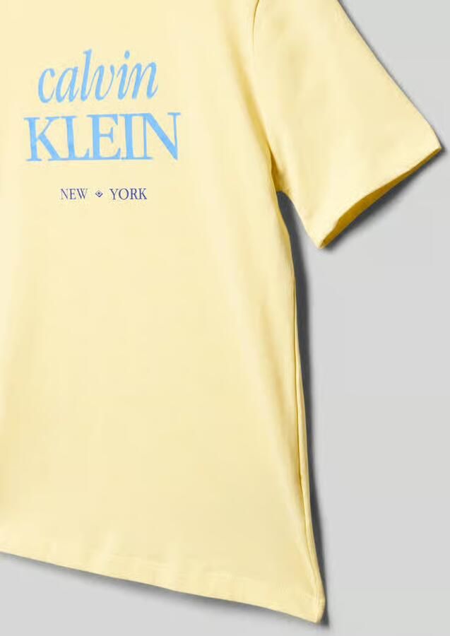 Calvin Klein Jeans regular fit T-shirt van puur katoen