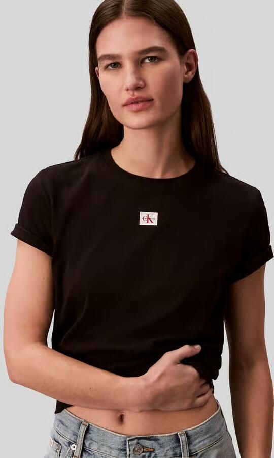 Calvin Klein Jeans regular fit T-shirt van puur katoen