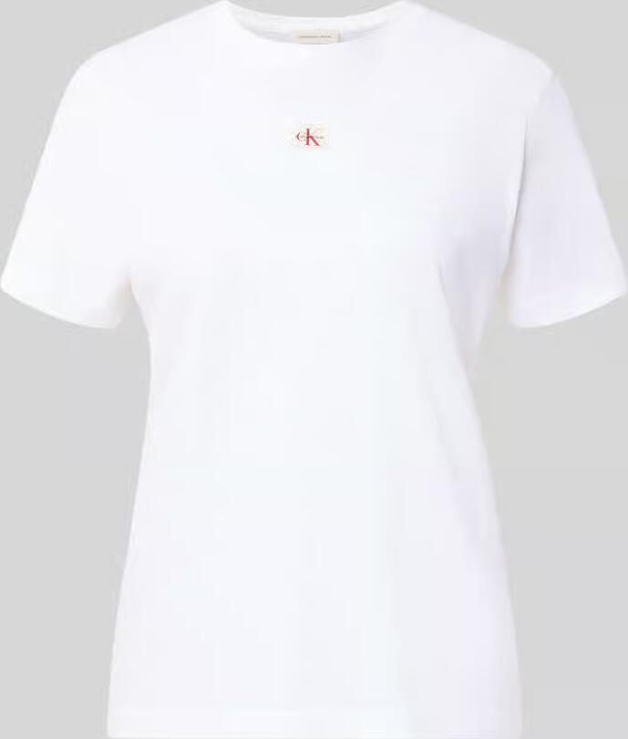 Calvin Klein Jeans regular fit T-shirt van puur katoen