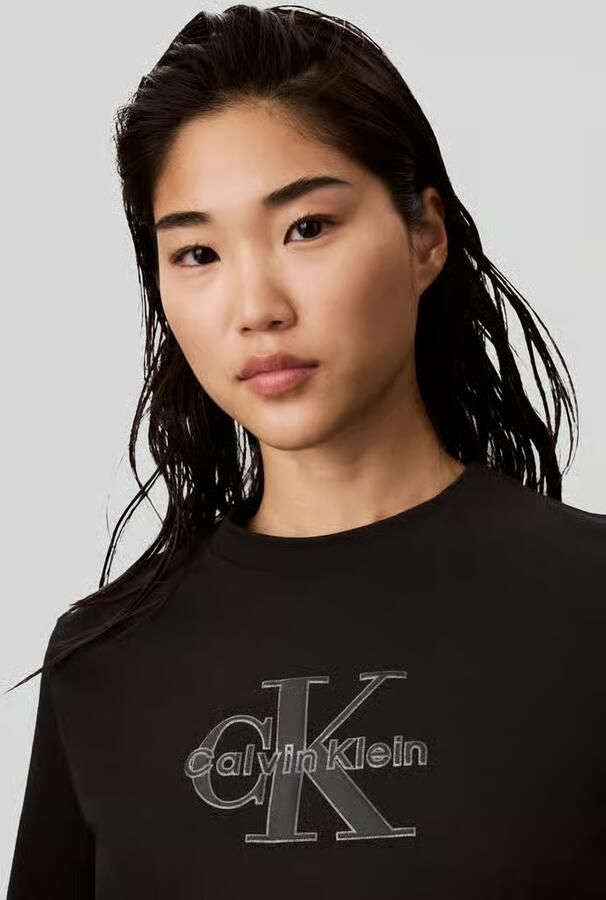 Calvin Klein Jeans Regular fit t-shirt van puur katoen