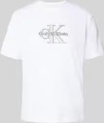 Calvin Klein Jeans Regular fit t-shirt van puur katoen