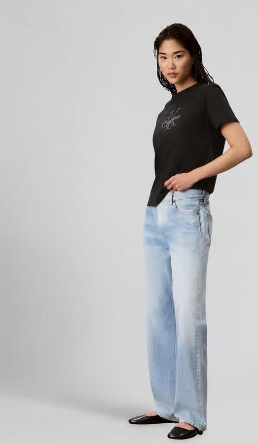 Calvin Klein Jeans Regular fit t-shirt van puur katoen - Foto 4