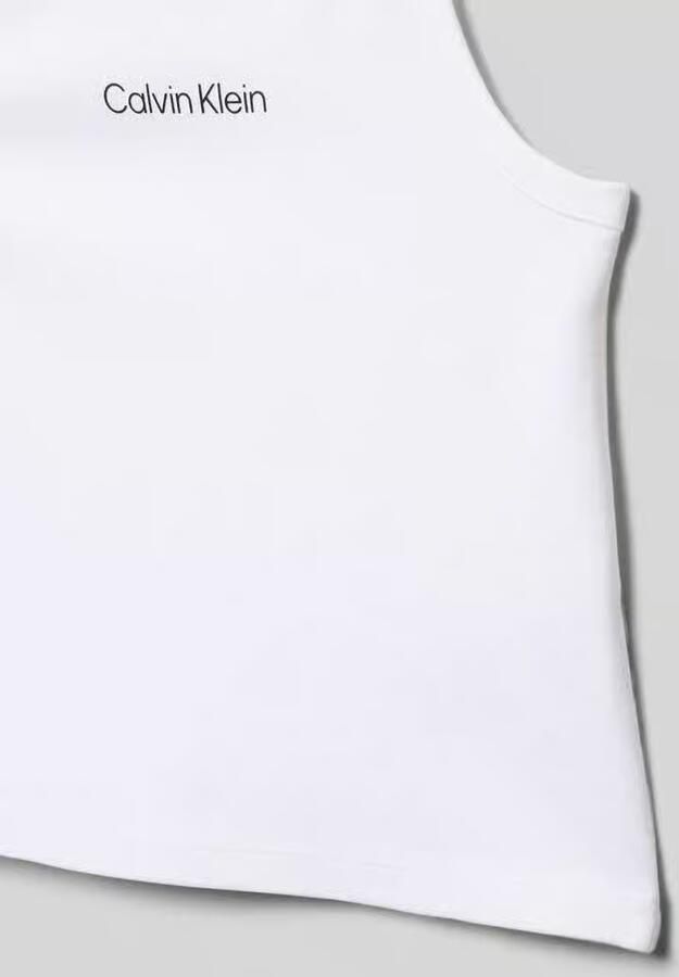 Calvin Klein Jeans regular fit top met bandjes van viscosemix model 'PUNTO STRAP TOP'