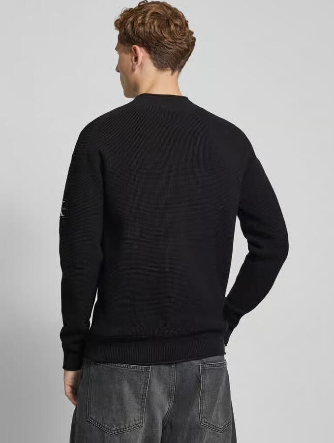 Calvin Klein Katoenen Hoodie met Logo-Detail en Halve Rits Black Heren - Foto 2