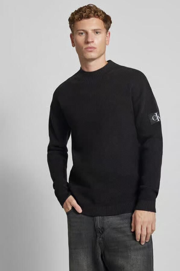 Calvin Klein Katoenen Hoodie met Logo-Detail en Halve Rits Black Heren - Foto 6