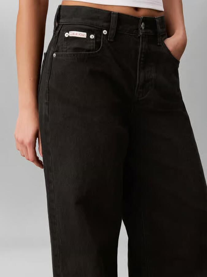 Calvin Klein Jeans relaxed fit jeans van puur katoen met labelpatch