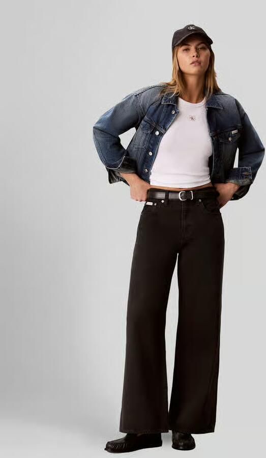 Calvin Klein Jeans relaxed fit jeans van puur katoen met labelpatch - Foto 2