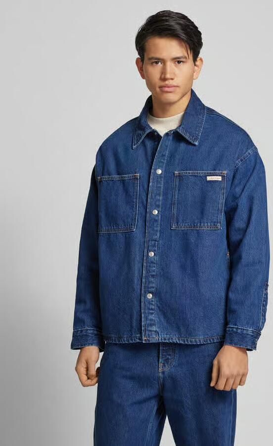 Calvin Klein Jeans Relaxed fit jeansjack met labelpatch - Foto 4