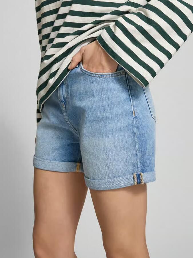 Calvin Klein Jeans Mom fit korte jeans in 5-pocketmodel met labeldetail - Foto 2