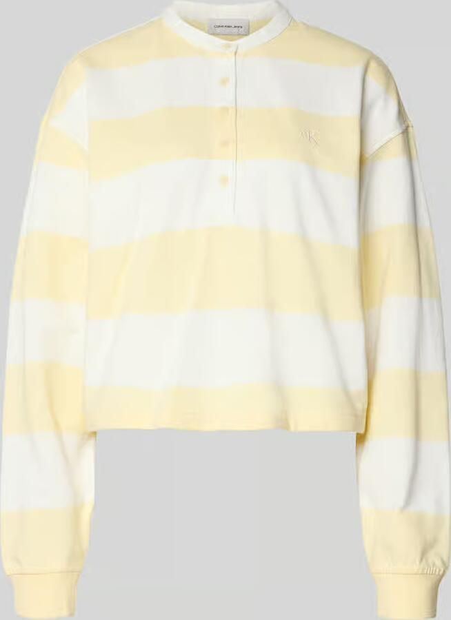 Calvin Klein Jeans Relaxed fit sweatshirt met gestikt logo model 'Varsity' - Foto 2