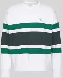Calvin Klein Jeans Relaxed fit sweatshirt van badstof