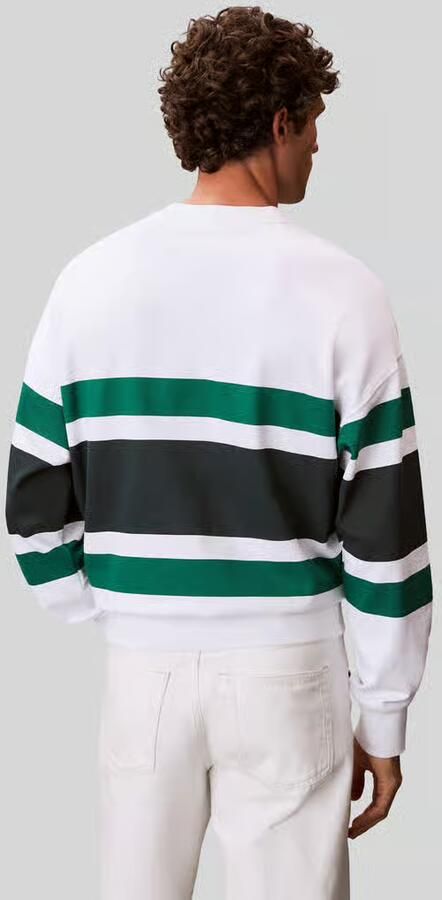 Calvin Klein Jeans Relaxed fit sweatshirt van badstof - Foto 3
