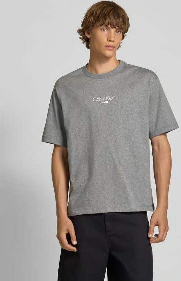 Calvin Klein Jeans Relaxed fit T-shirt met ronde hals - Foto 2