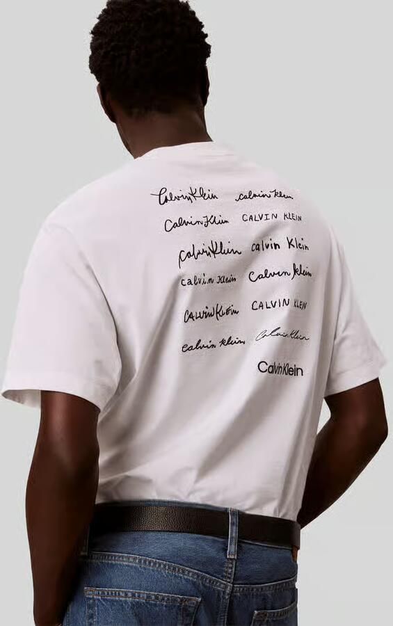Calvin Klein Jeans relaxed fit T-shirt van puur katoen