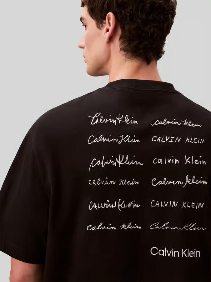 Calvin Klein Jeans relaxed fit T-shirt van puur katoen