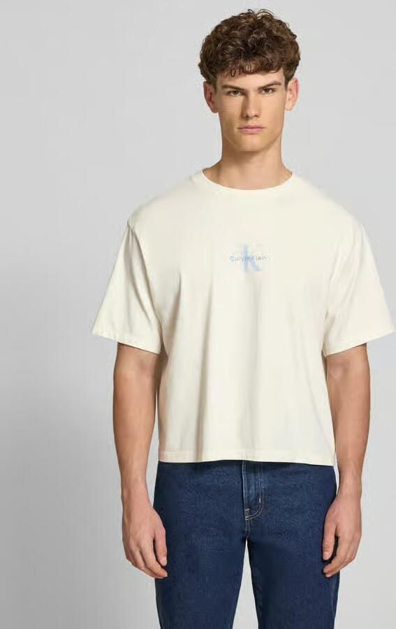 Calvin Klein Jeans relaxed fit T-shirt van puur katoen - Foto 4