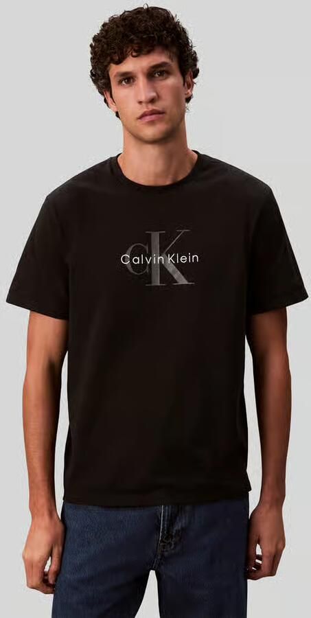 Calvin Klein T-shirt SS Hero Monologo Tee 20s Met ronde hals regular fit - Foto 16