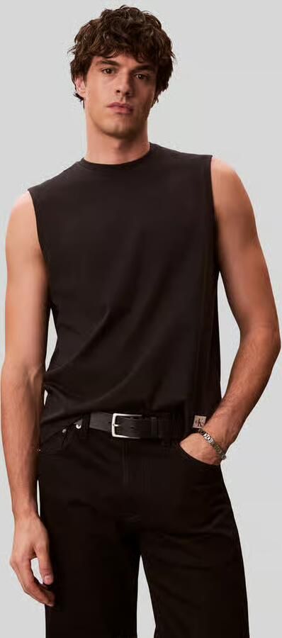 Calvin Klein Jeans relaxed fit tanktop van puur katoen - Foto 2