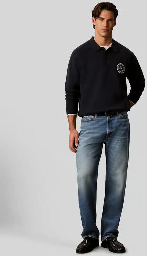 Calvin Klein Jeans relaxed fit trui van katoenmix - Foto 2