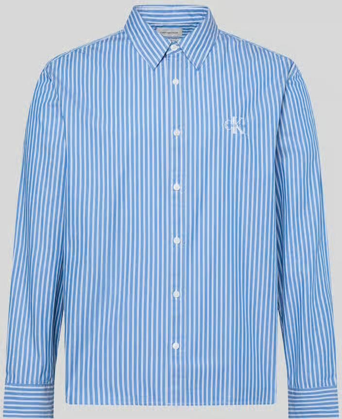 Calvin Klein Jeans relaxed fit vrijetijdsoverhemd van pure katoen met gestikt logo - Foto 2