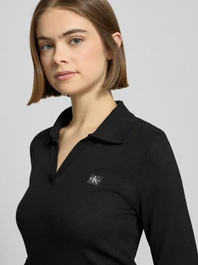 Calvin Klein Jeans Shirt met lange mouwen en labeldetail - Foto 2