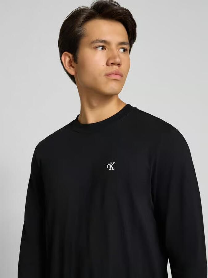 Calvin Klein Shirt met lange mouwen LS EASY MONOGRAM TEE Met ronde hals regular fit - Foto 8