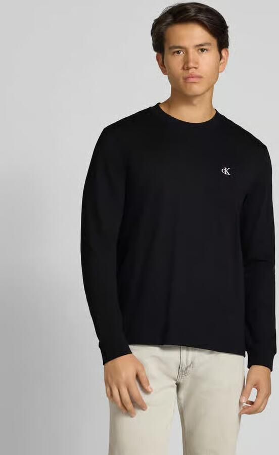Calvin Klein Shirt met lange mouwen LS EASY MONOGRAM TEE Met ronde hals regular fit - Foto 11