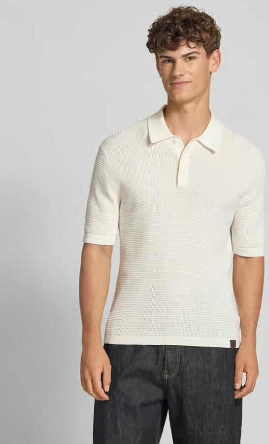 Calvin Klein Jeans Slim fit poloshirt in gebreide look - Foto 5