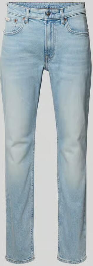 Calvin Klein Jeans Slim fit jeans in used-look met labeldetail - Foto 8