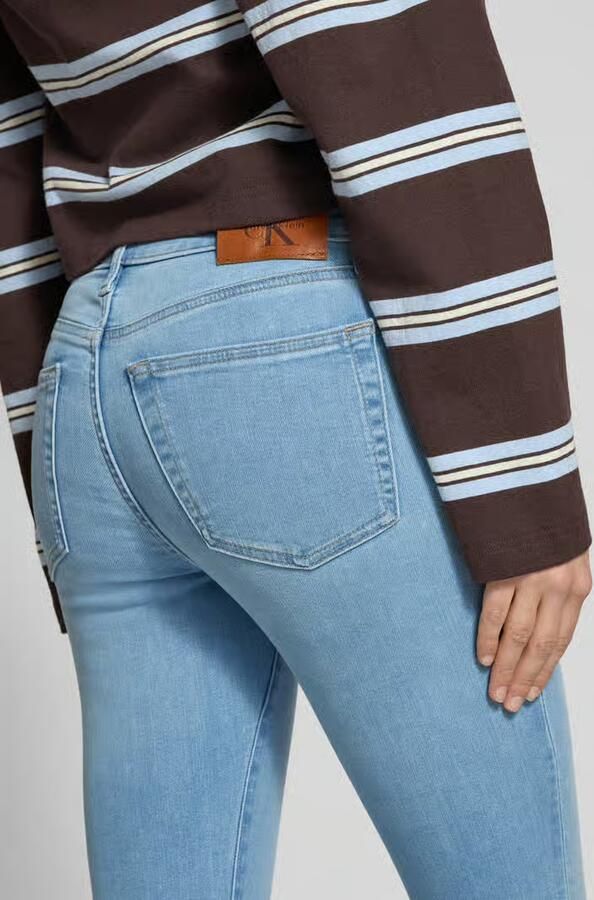 Calvin Klein Jeans Slim fit Jeans met Logopatch
