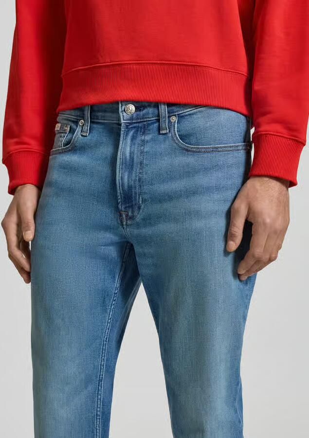 Calvin Klein Jeans Slim fit jeans met logopatch model 'Clearwater'