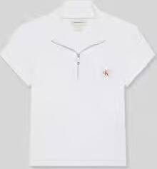 Calvin Klein Jeans T-shirt Lv047g240g Ss Woven Label 2x2 Baby - Foto 2