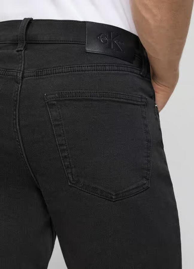 Calvin Klein Jeans slim fit korte jeans van katoenmix