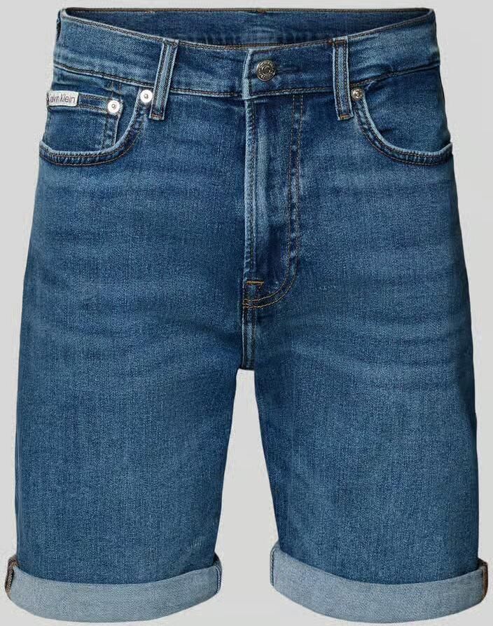 Calvin Klein Jeans slim fit korte jeans van katoenmix model 'HAMPTON' - Foto 2